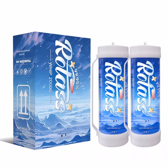 Оптовая продажа Lustgas N2o Газ Закись азота 3,3 л 2 кг Зарядные устройства для крема Канистры для крема 2000 г Картридж с веселящим газом Зарядное устройство для взбитых сливок Оптовая продажа закиси азота